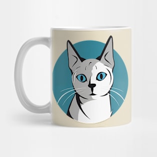 Cute cat with blue eyes Mug